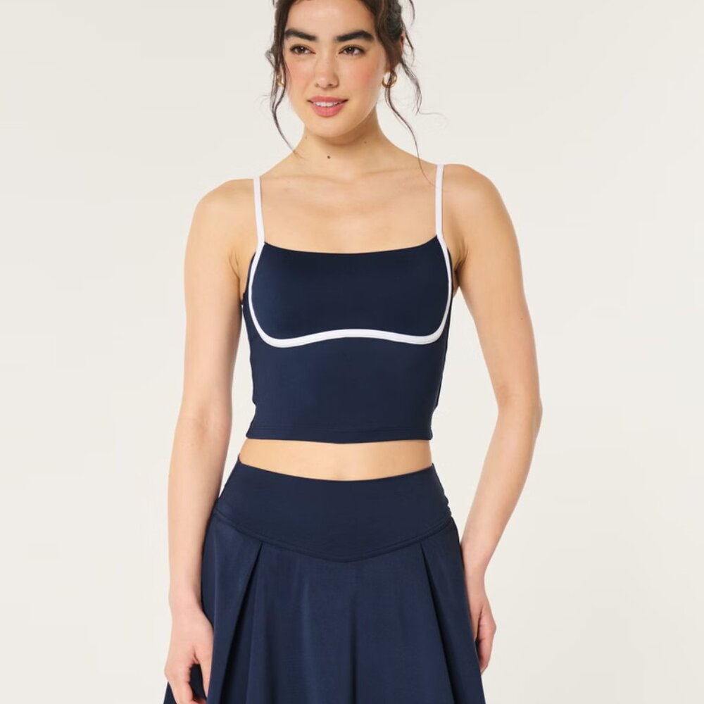HOLLISTER (Gilly Hicks) XL Curvy Navy Active Recharge Underbust Cami